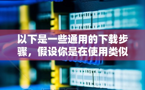 以下是一些通用的下载步骤，假设你是在使用类似的下载平台