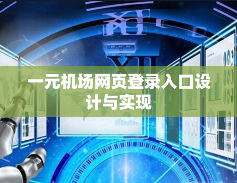 一元机场网页登录入口设计与实现