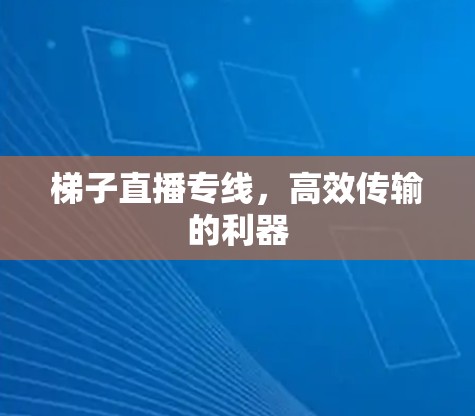 梯子直播专线，高效传输的利器